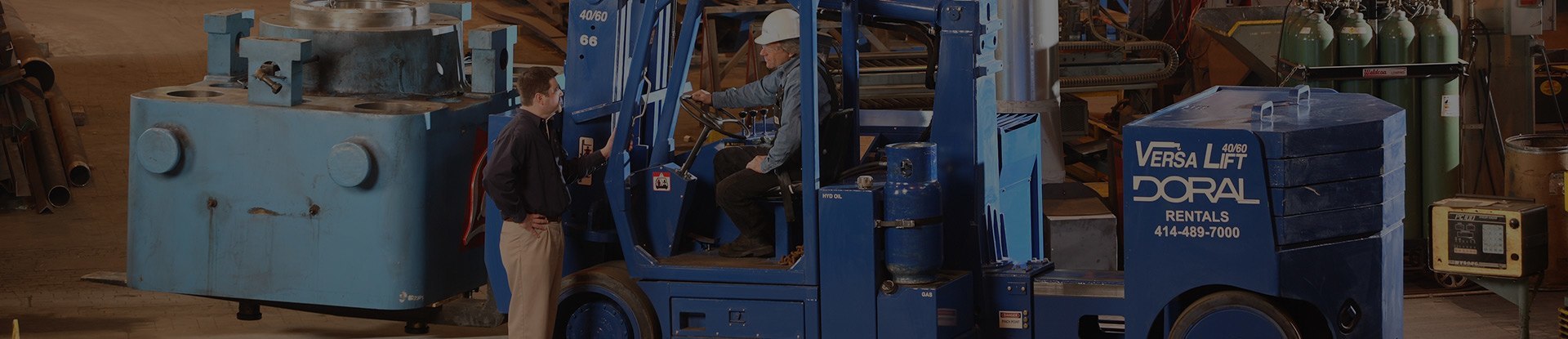 Man working machine